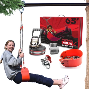 Zestaw FOFANA Ninja Warior Zipline Tyrolka Domowa Ogrodowa  20m