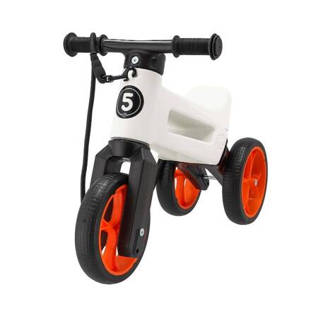 Rowerek biegowy dla dziecka Super Sport 2w1 FUNNY WHEELS RIDER white/orange