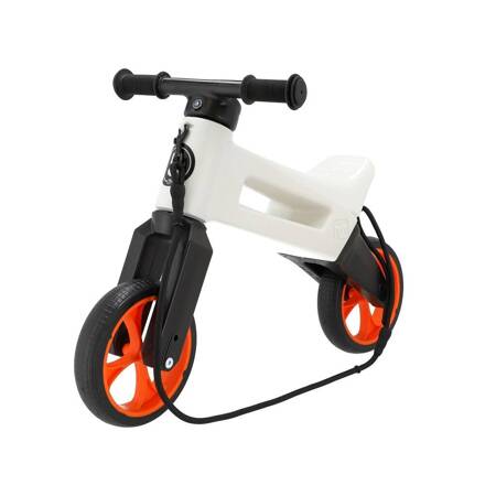 Rowerek biegowy dla dziecka Super Sport 2w1 FUNNY WHEELS RIDER white/orange