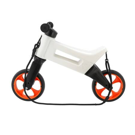 Rowerek biegowy dla dziecka Super Sport 2w1 FUNNY WHEELS RIDER white/orange