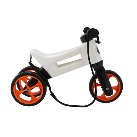 Rowerek biegowy dla dziecka Super Sport 2w1 FUNNY WHEELS RIDER white/orange