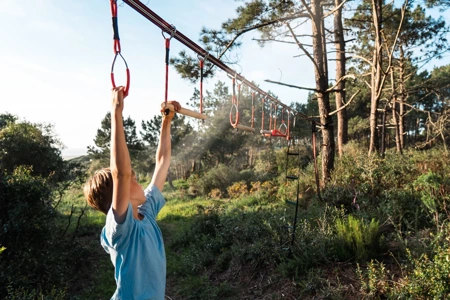 Zestaw FOFANA Tor Przeszkód NINJA WARRIOR Domowy Park Linowy - 45 elementów